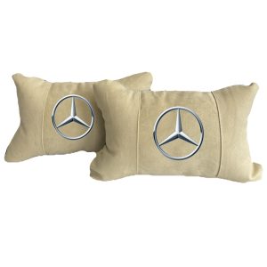 Luxus Beige Autokissen aus Alcantara – Mercedes