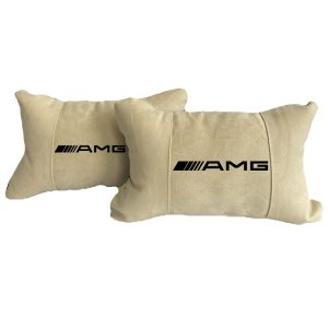 Luxus Beige Autokissen aus Alcantara – AMG