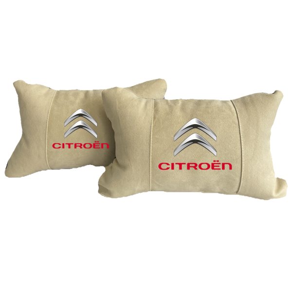 Luxus Beige Autokissen aus Alcantara – Citroen