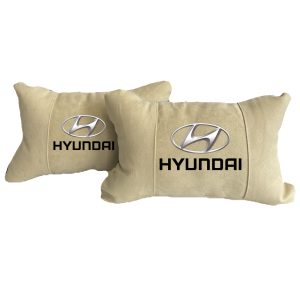 Luxus Beige Autokissen aus Alcantara – Hyundai