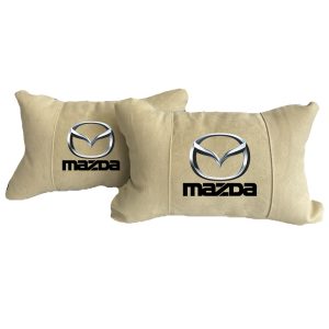 Luxus Beige Autokissen aus Alcantara – Mazda