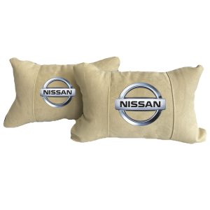 Luxus Beige Autokissen aus Alcantara – Nissan