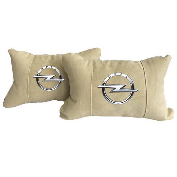 Luxus Beige Autokissen aus Alcantara – Opel