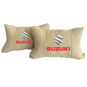 Luxus Beige Autokissen aus Alcantara – Suzuki