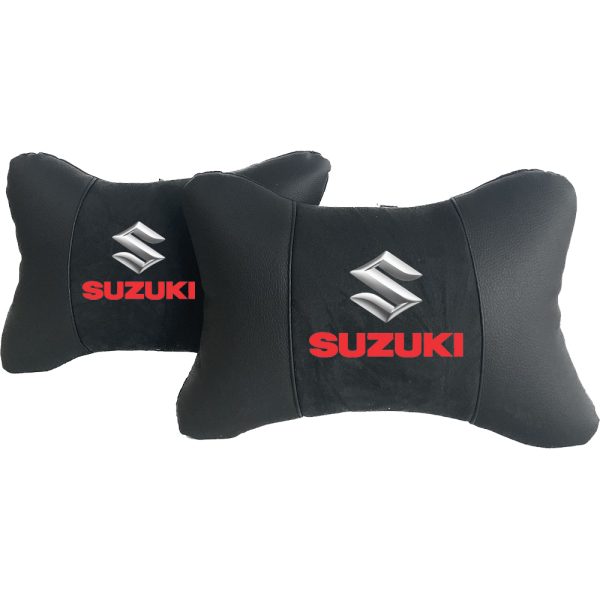 Luxus Autokissen aus Alcantara und Leder – Suzuki