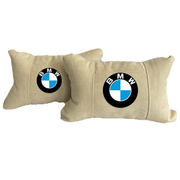 Luxus Beige Autokissen aus Alcantara – BMW