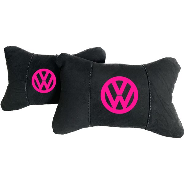 Luxus Autokissen aus Alcantara – VW rosa